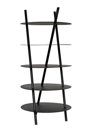 Gautama Industrial Steel Shelf in Matte Black