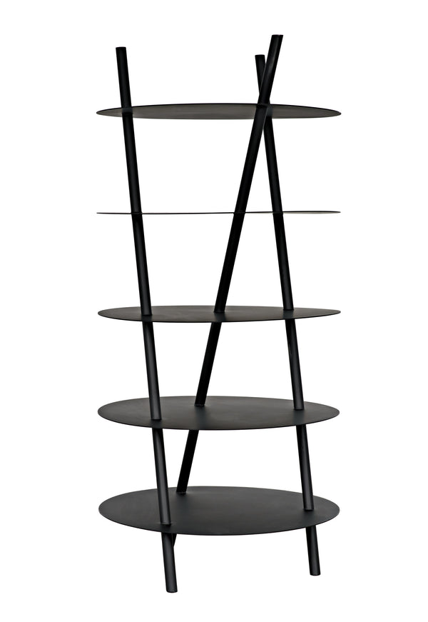 Gautama Industrial Steel Shelf in Matte Black