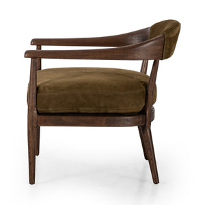 Dane Chair In Cottswald Moss Nubuck