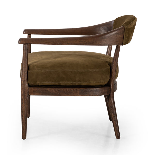 Dane Chair In Cottswald Moss Nubuck