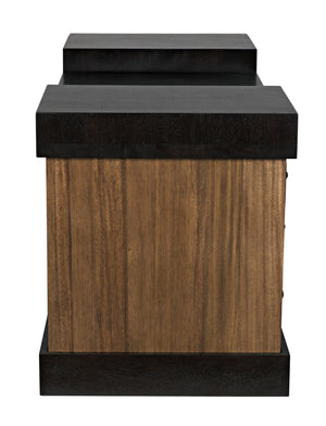 Bentley Dark Walnut and Ebony Executive Desk