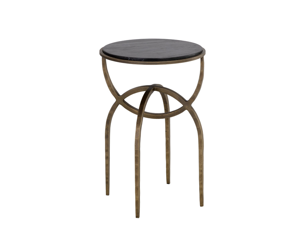 ALICENT END TABLE - BLACK MARBLE
