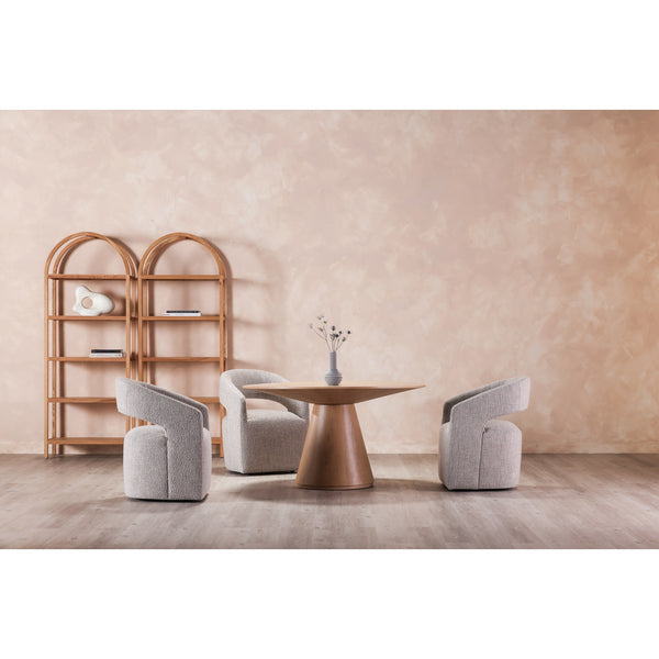 Moe's Otago Round 54" Dining Table in Natural Oak