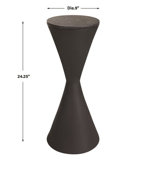 Time's Up Hourglass Shaped Drink Table