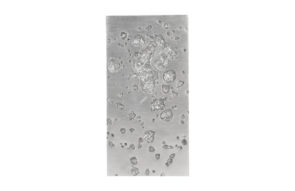 Splotch Wall Art, Silver, Rectangle - C
