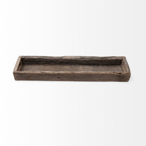 Vernon (Medium) 30L x 7W Brown Reclaimed Wood Tray
