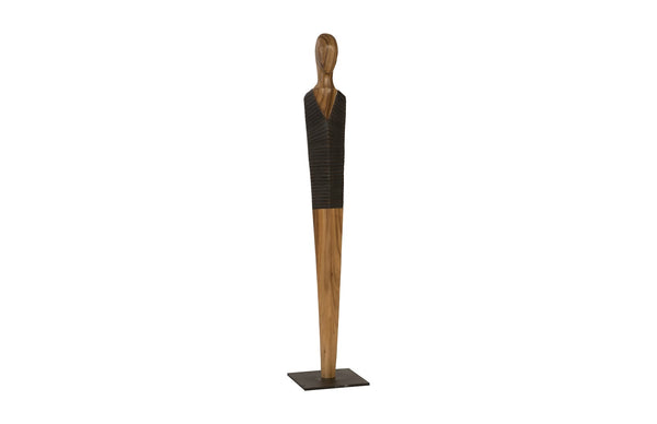 Vested Male Sculpture, Natural/Black Copper, MD