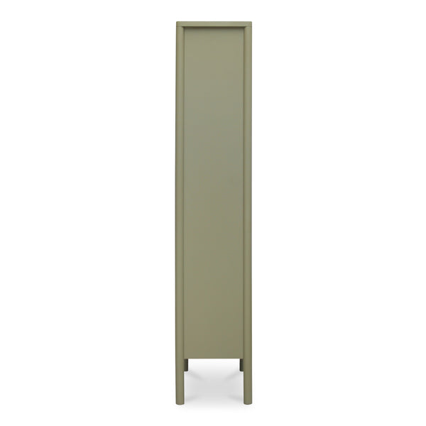 Moe's Hannah Tall Cabinet with Glass Doors