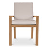 Moe's Mateo Outdoor Dining Chair in White Teak