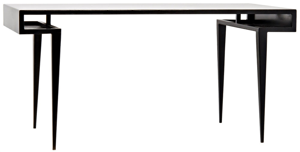 Stiletto Desk, Black Steel