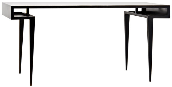 Stiletto Desk, Black Steel