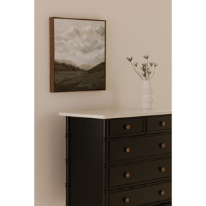 Eleanor 5-Drawer Chest Black Mango Wood