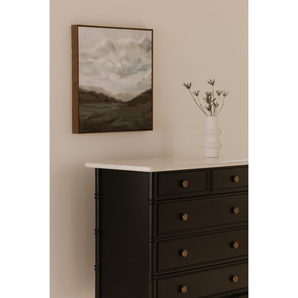 Eleanor 5-Drawer Chest Black Mango Wood