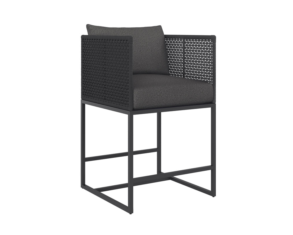 CRETE COUNTER STOOL - DARK GREY - GRACEBAY GREY