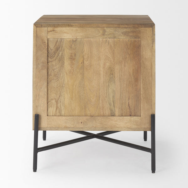 Cairo 22.0L x 22.0W x 26.0H Wood 2 Drawer Accent table