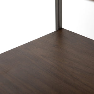 Trey Modular Wide Bookcase In Auburn Poplar