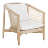 Moe's Kuna Outdoor Lounge Chair in White