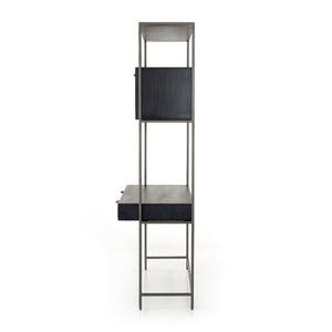 Trey Modular Wall Desk - Black Wash Poplar