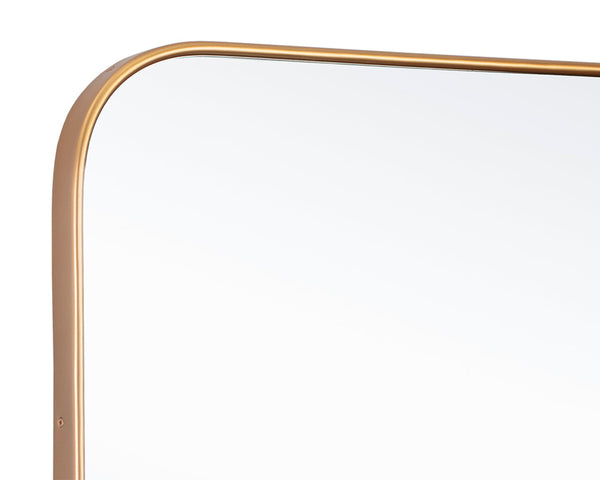 CALABASAS WALL MIRROR - BRASS