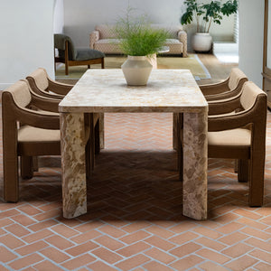 Moe's Segment Dining Table in Panther Stone Beige