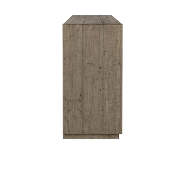 Denver Solid Wood 4Dr Cabinet - Distressed Gray/White
