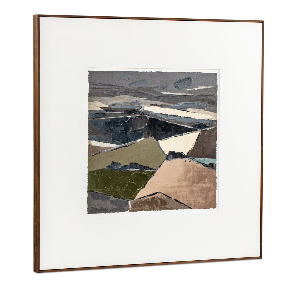 Moe's Vale Framed Painting in Multicolor
