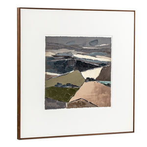 Moe's Vale Framed Painting in Multicolor