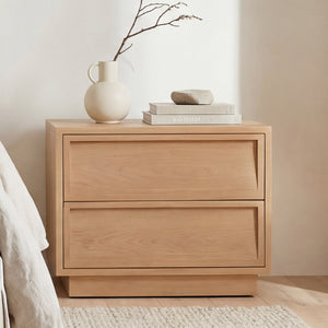 Moe's Hudson Nightstand in Natural Finish