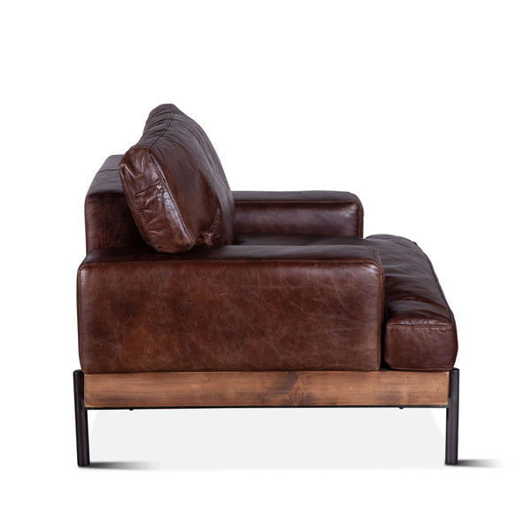 Portofino Leather Armchair Geisha Brown