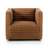 Padma Swivel Chair - Eucapel Cognac