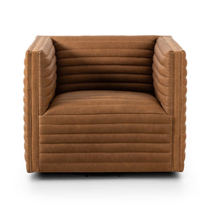 Padma Swivel Chair - Eucapel Cognac