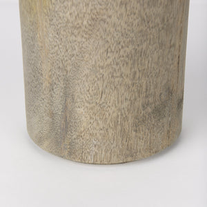 Knox Large Gray-Wash Wood Decorative Object