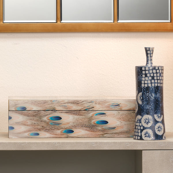 Plume Peacock Decorative Box