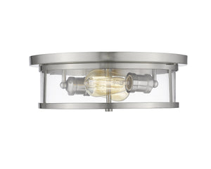 Savannah 2 Light Flush Mount in Brushed Nickel Finish