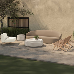 Moe's Palma Outdoor Lounge Chair in Teak & Wicker