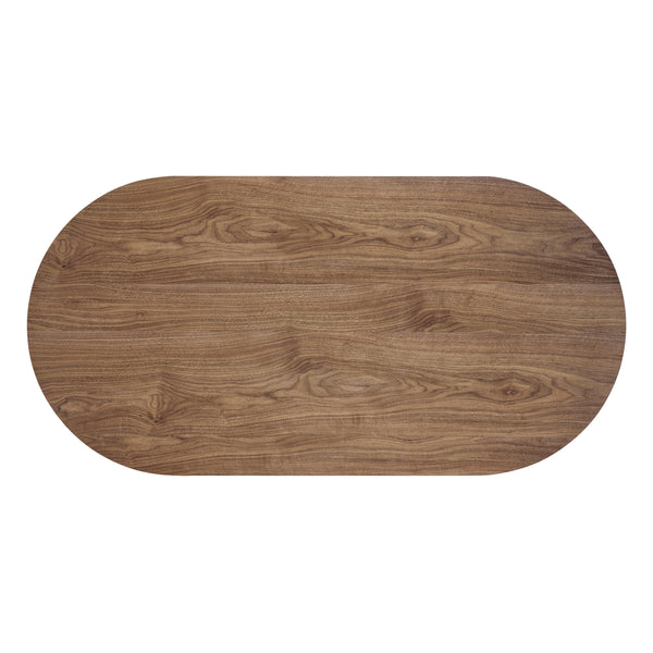 Conway KD 86.5" Oval Dining Table, Walnut 