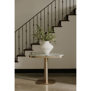 Celeste Cafe Table Green Onyx Marble & Brass