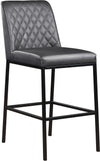 Bernard Stool In Grey Faux Leather