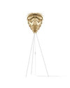 Conia Brass 63" Tripod Floor Lamp with White Base