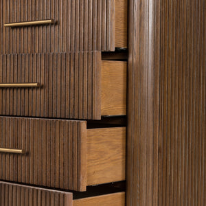 Fletcher 5 Drawer Dresser In Bluestone