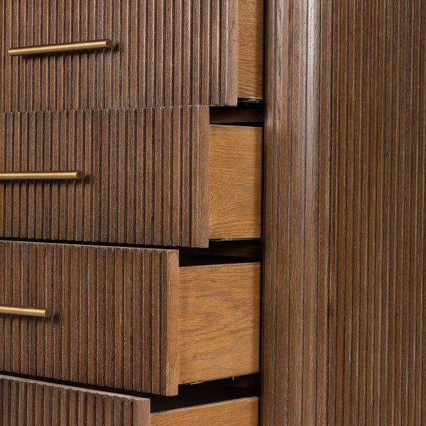 Fletcher 5 Drawer Dresser In Bluestone