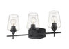 Joliet 3 Light Vanity in Matte Black Finish