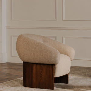 Moe's Otto Accent Chair in Flecked Tan