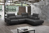 Rayan Slate Grey Sectional in Right Facing