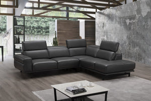 Rayan Slate Grey Sectional in Right Facing