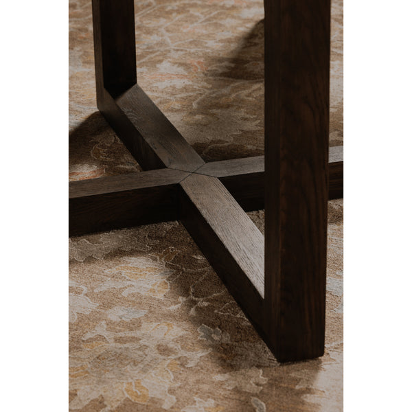 Moe's Joel Solid Oak Dining Table Dark Brown