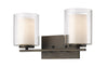 Willow 2 Light Vanity  in Olde Bronze Finish