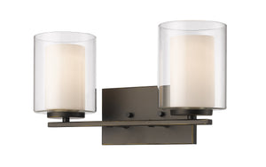 Willow 2 Light Vanity  in Olde Bronze Finish