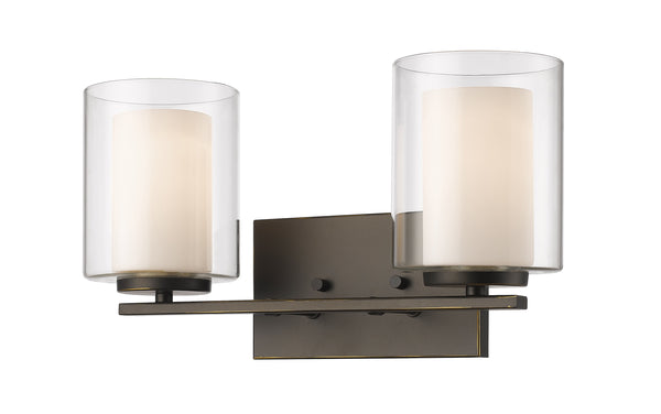 Willow 2 Light Vanity  in Olde Bronze Finish