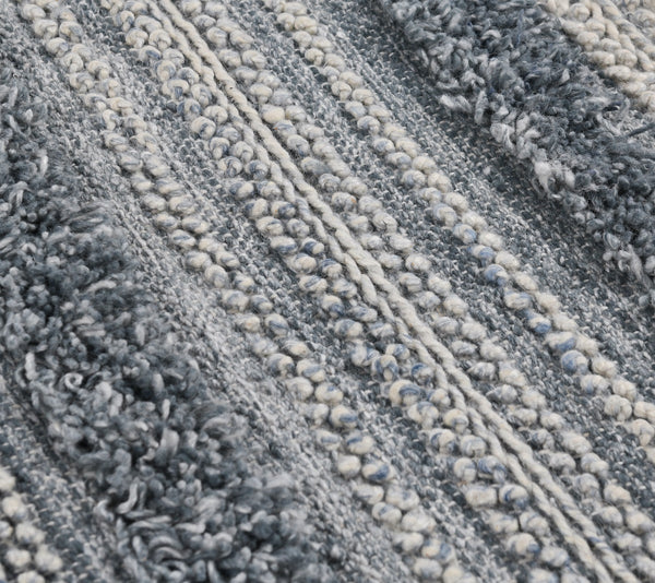 Handwoven Elko Rug - Blue Multi 8'x10' with Recycled Yarn